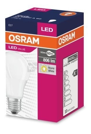 Obrázek produktu LED žárovka E27 OSRAM CLA FR 8,5W (60W) teplá bílá (2700K) 1