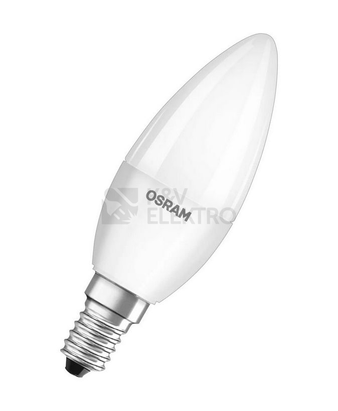 Obrázek produktu LED žárovka E14 OSRAM CL B FR 5,7W (40W) teplá bílá (2700K), svíčka 0
