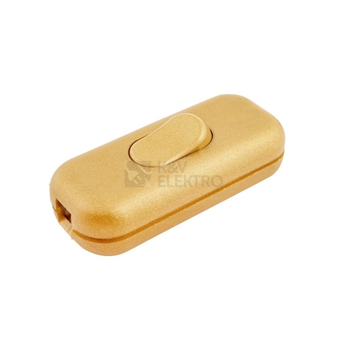  Vypínač kolébkový zlatý Eleman 300/1/V/P 1000509 1pól.