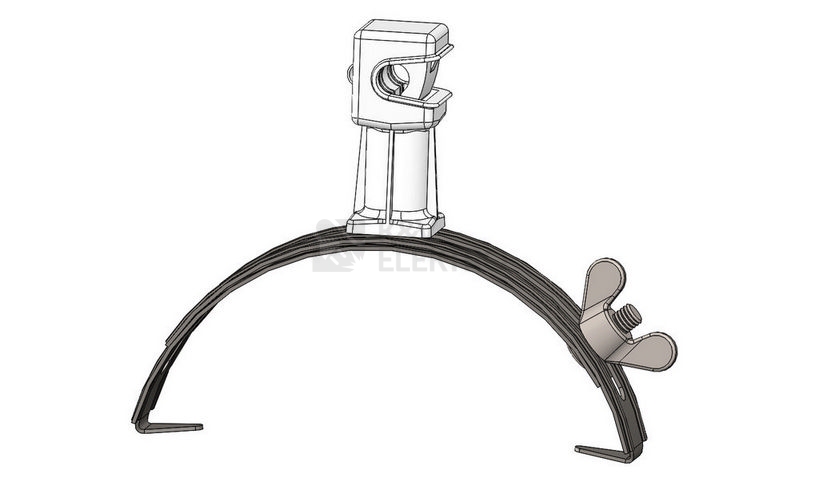 Obrázek produktu  Podpěra vedení na hřebenáč D T TECHNIC PV15U-e 170-260mm FeZn 101220 s plastovým držákem 0