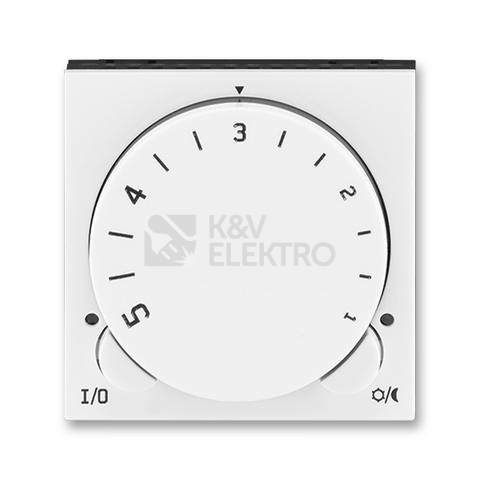 Obrázek produktu ABB Levit termostat otočný 3292H-A10101 62 bílá/kouřová černá 0