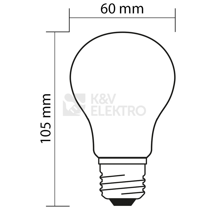 Obrázek produktu LED žárovka E27 McLED 4W (40W) teplá bílá (2700K) ML-321.063.94.0 4