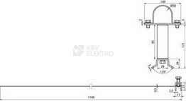 Obrázek produktu Upevňovací objímka na antény Dehn 105362 90-300mm 1