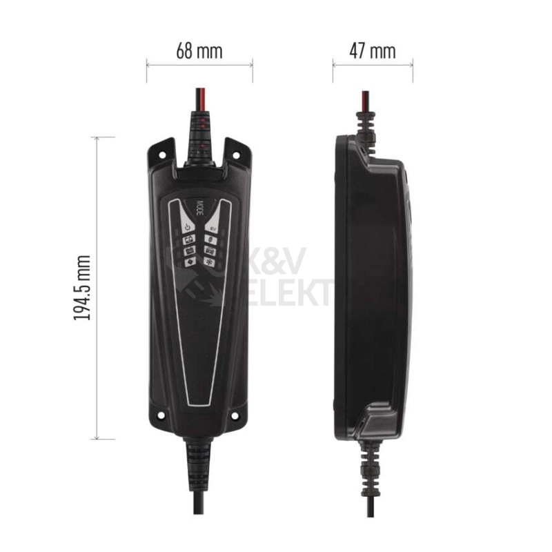 Obrázek produktu Nabíječka autobaterií Emos N1014 EUFAB 6/12V 4A 3