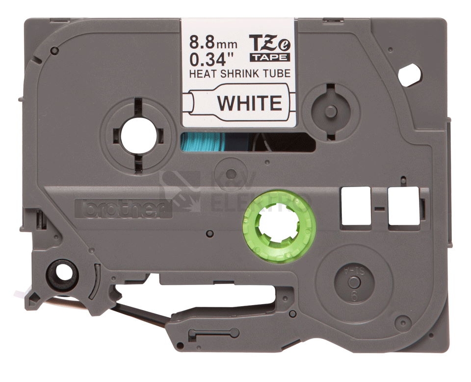 Obrázek produktu Popisovací smršťovací bužírka Brother ProTape HSe-221 bílá/černá 9mm 1,5m 1