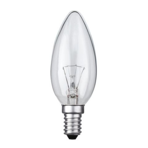Levně Žárovka průmyslová čirá TES-LAMP 40W E14 B35 svíčka