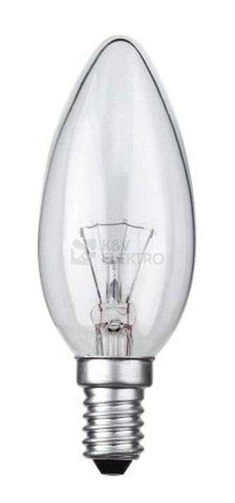 Obrázek produktu Žárovka průmyslová čirá TES-LAMP 40W E14 B35 svíčka 0