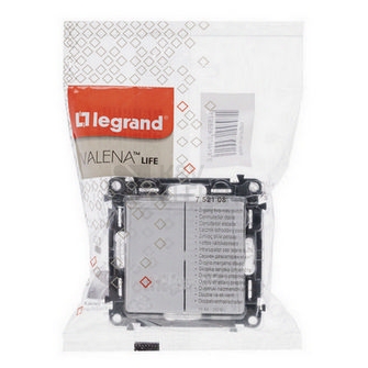 Obrázek produktu Legrand Valena LIFE vypínač č.6+6 schodišťový dvojitý bílý 752108 1