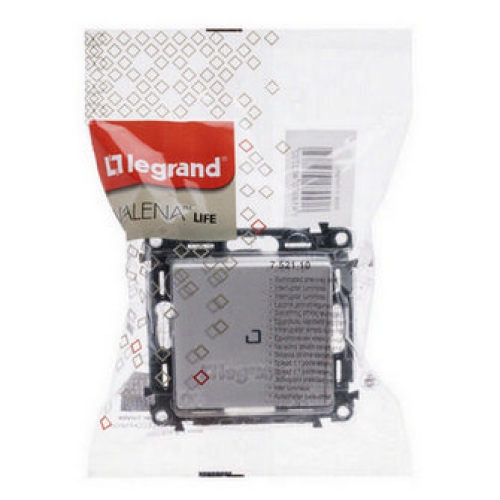Legrand Valena LIFE vypínač č.1 s orientační LED doutnavkou bílý 752110