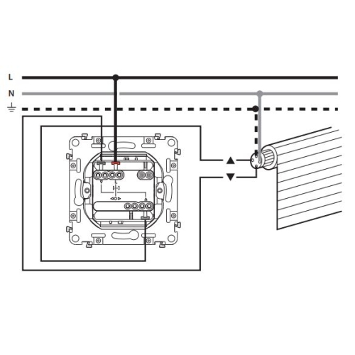 Legrand Valena LIFE žaluziový spínač bílá 752129