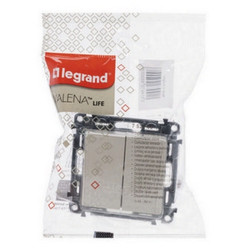 Legrand Valena LIFE vypínač č.6+6 schodišťový dvojitý béžový 752208 (obrázek 2)