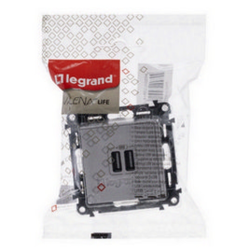 Legrand Valena LIFE nabíječka USB A+A 2,4A bílá 753112