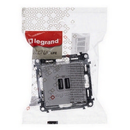 Obrázek produktu  Legrand Valena LIFE nabíječka USB A+A 2,4A bílá 753112 1