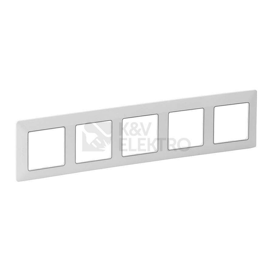 Obrázek produktu Legrand Valena LIFE pětirámeček bílý s chrom proužkem 754035 0