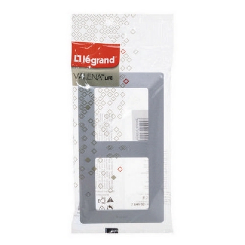 Legrand Valena LIFE dvojrámeček hliník 754132