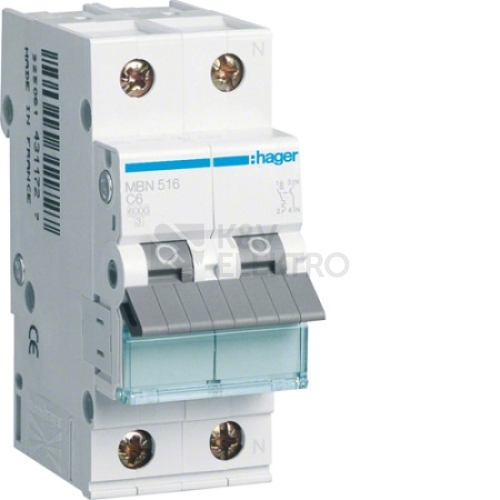  Jistič Hager MBN516 16/1+N/B 16A 6kA