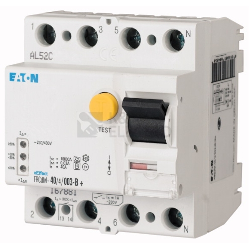 Digitální proudový chránič FRCDM-40/4/03-G/B+ 40A, 300mA, 10kA, typ G/B+