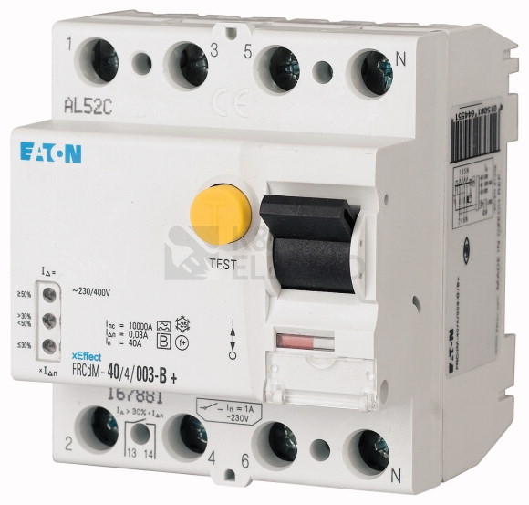 Obrázek produktu Digitální proudový chránič FRCDM-40/4/03-G/B+ 40A, 300mA, 10kA, typ G/B+ 0