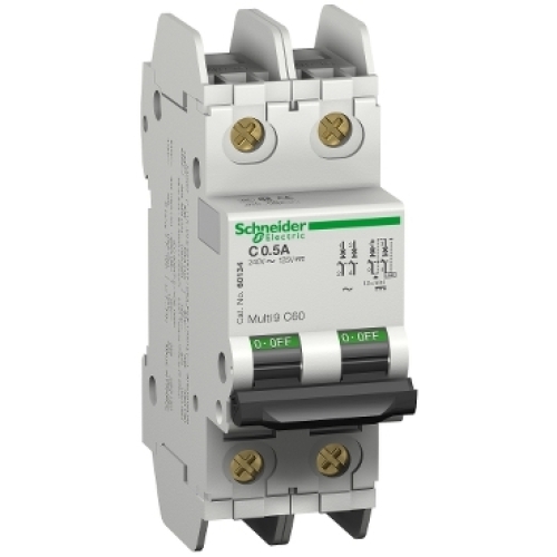 Levně Jistič Schneider Electric Acti9 C60N2P 1A C UL 489 60135