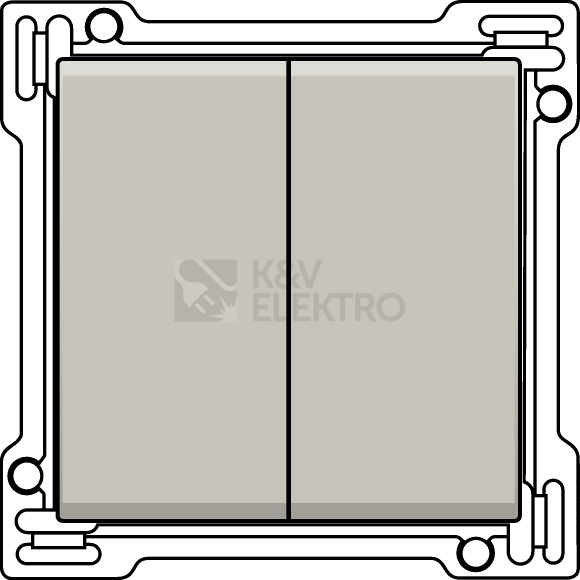 Obrázek produktu KRYT SPINACE 102-61505 2x1/2 LIGHT GREY 0