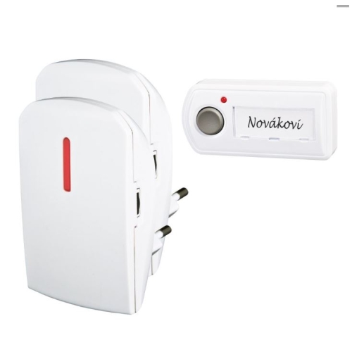 Bezdrátový domovní zvonek do zásuvky ELEKTROBOCK BZ11-21 /dva přijímače/