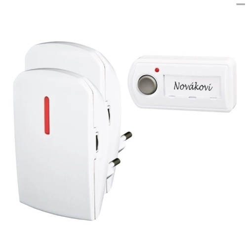 Bezdrátový domovní zvonek do zásuvky ELEKTROBOCK BZ11-21 /dva přijímače/