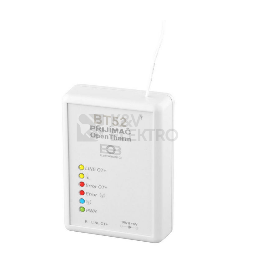 Obrázek produktu Bezdrátový termostat ELEKTROBOCK BT52 (BPT52) OpenTherm OT+ 2