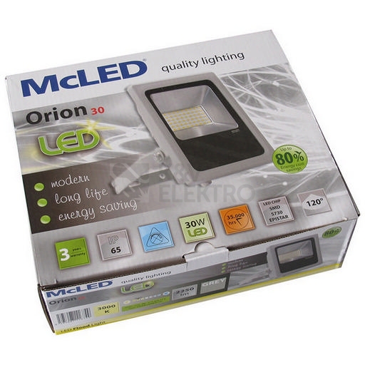 Obrázek produktu LED reflektor McLED Orion 30W 2550lm 6000K studená bílá IP65 ML-511.422.17.0 4
