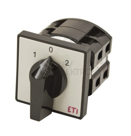 Obrázek produktu Vačkový spínač ETI CS 16 53 U 16A/3P přepínač sítí 1/0/2 004773120 0