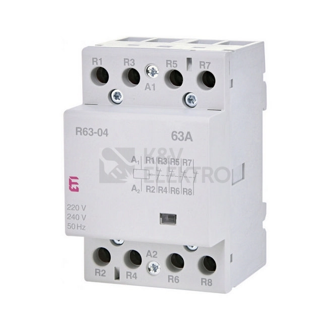 Obrázek produktu Instalační stykač ETI R 63-04 230V 63A 4NC 002463480 0