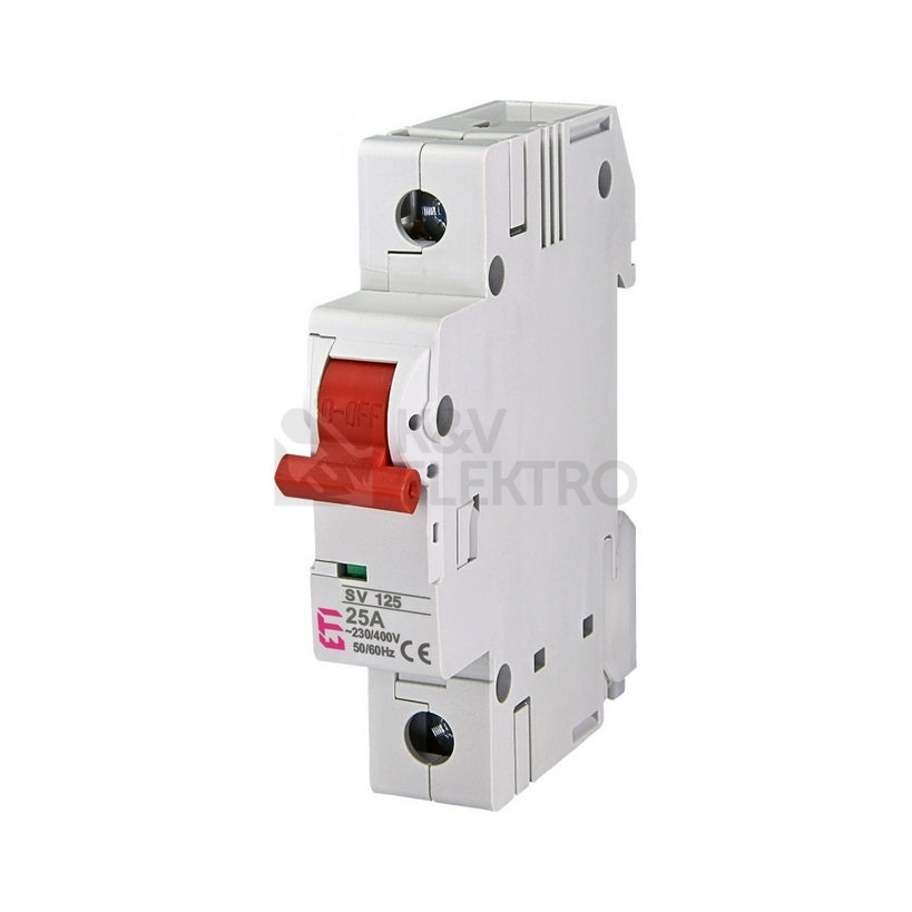 Obrázek produktu Instalační vypínač ETI SV125 1P 25A 002423122 0