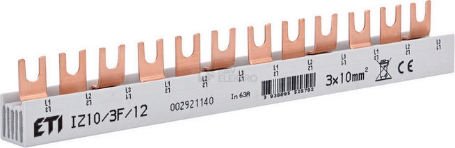 Obrázek produktu Propojovací lišta ETI IZ10/3F/12 002921140 0
