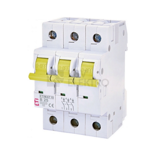 Jistič ETI ETIMAT Colour 3p B 25A 10kA 002100318