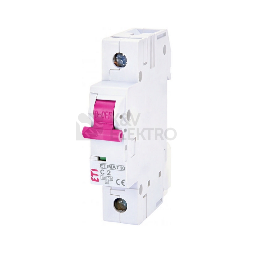 Obrázek produktu Jistič ETIMAT Colour 1p C 2A 10kA 002101008 0