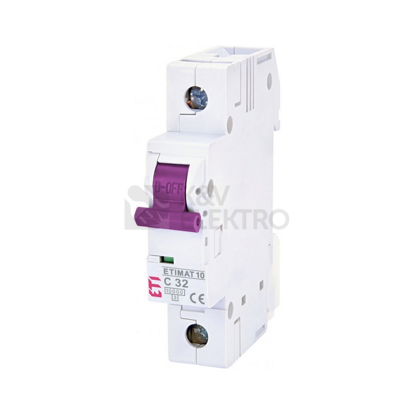Obrázek produktu Jistič ETI ETIMAT Colour 1p C 32A 10kA 002101019 0