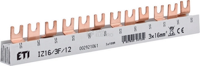 Obrázek produktu Propojovací lišta ETI IZ16/3F/12 002921061 0