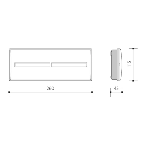 Nouzové svítidlo DIANA LED NM 1h 50lm Zemper LDF-3050-C (obrázek 7)