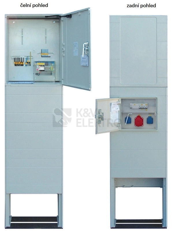 Obrázek produktu Elektroměrový rozvaděč pilíř DCK ER212/NKP7P-C+ZS32/16 pro ČEZ, EGD (E.ON) se zásuvkami 3