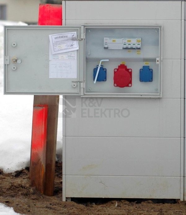 Obrázek produktu Elektroměrový rozvaděč pilíř DCK ER212/NKP7P-C+ZS32/16 pro ČEZ, EGD (E.ON) se zásuvkami 4
