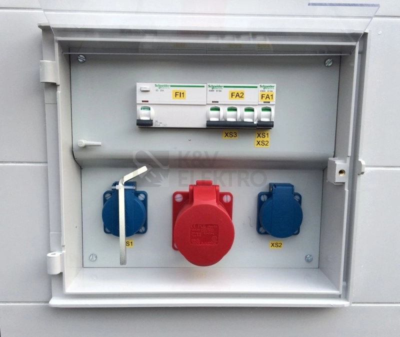 Obrázek produktu Elektroměrový rozvaděč pilíř DCK ER212/NKP7P-C+ZS32/16 pro ČEZ, EGD (E.ON) se zásuvkami 5