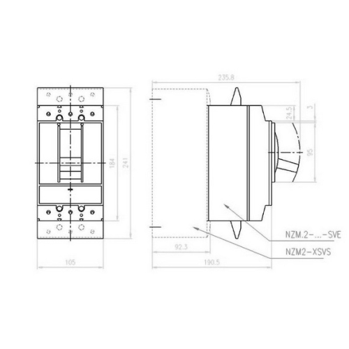 JISTIC 3POL IN=125A NZMB2-M125-SVE