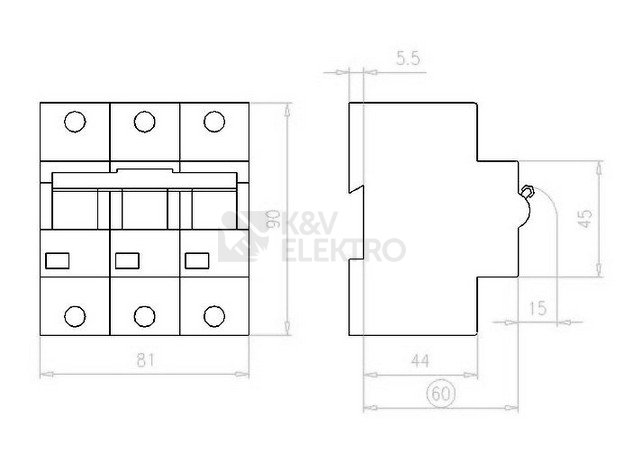 Obrázek produktu Jistič EATON AZ-3-B100 100A 174513 1