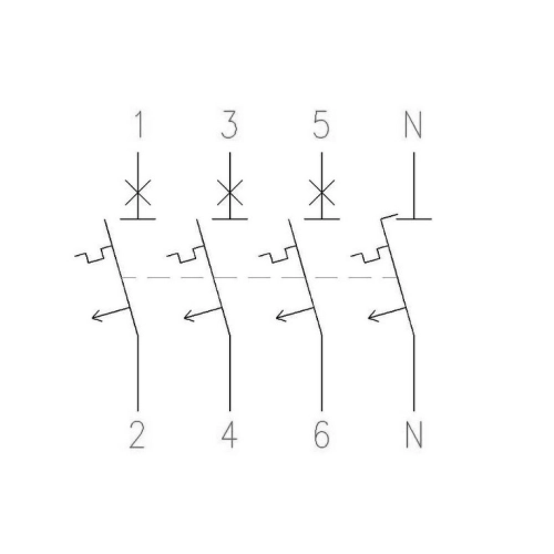 JISTIC 4POL IN=50A NZMC1-4-A50 (obrázek 3)