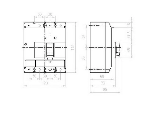 JISTIC 4POL IN=20A NZMN1-4-A20