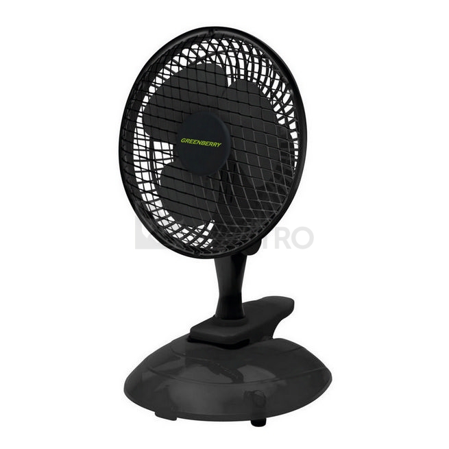 Obrázek produktu Stolní ventilátor Kanlux VENETO-15B s klipsnou černá 14951 0