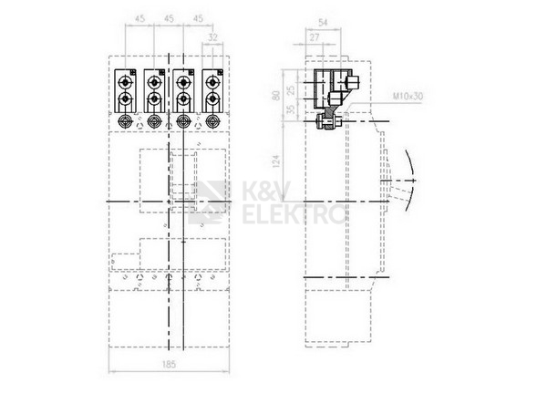 Obrázek produktu TUNELOVE SVORKY 2x50-240mm2 NZM3-4-XKA2 1