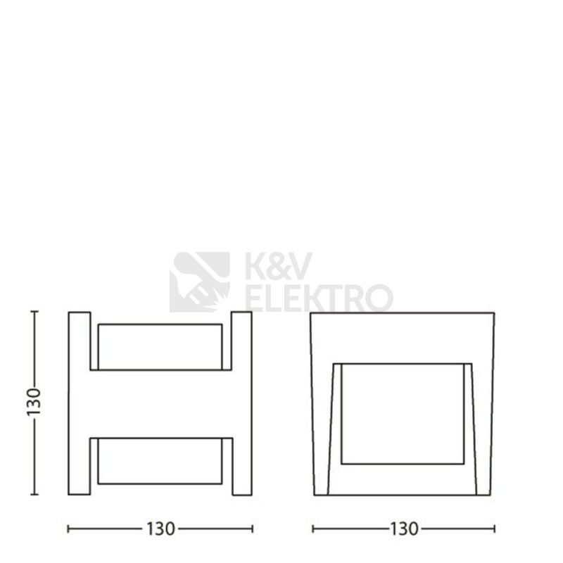 Obrázek produktu LED venkovní nástěnné svítidlo Philips Arbour 16459/93/16 2x4,5W 800lm 2700K teplá bílá 3