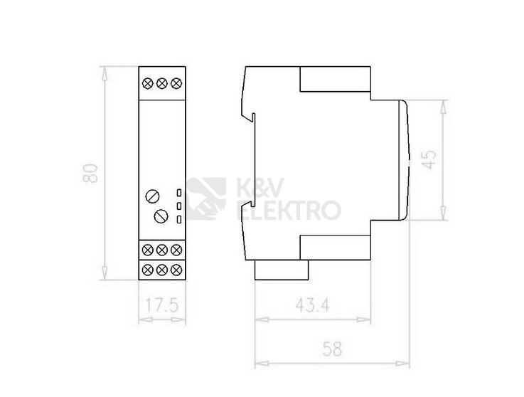 Obrázek produktu  Časové relé EATON ETR2-11-D zpožděné sepnutí 24-240VAC 24-48VDC 1
