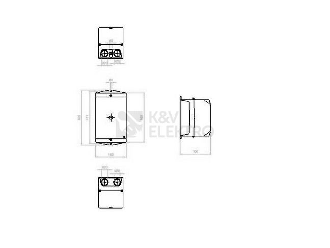 Obrázek produktu PLASTOVA SKRINKA CI-K2H-T3-4-MBS IP65 1