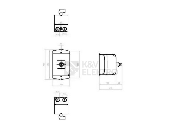 Obrázek produktu VACKOVY SPINAC 32A T3-4-8902/I2 1